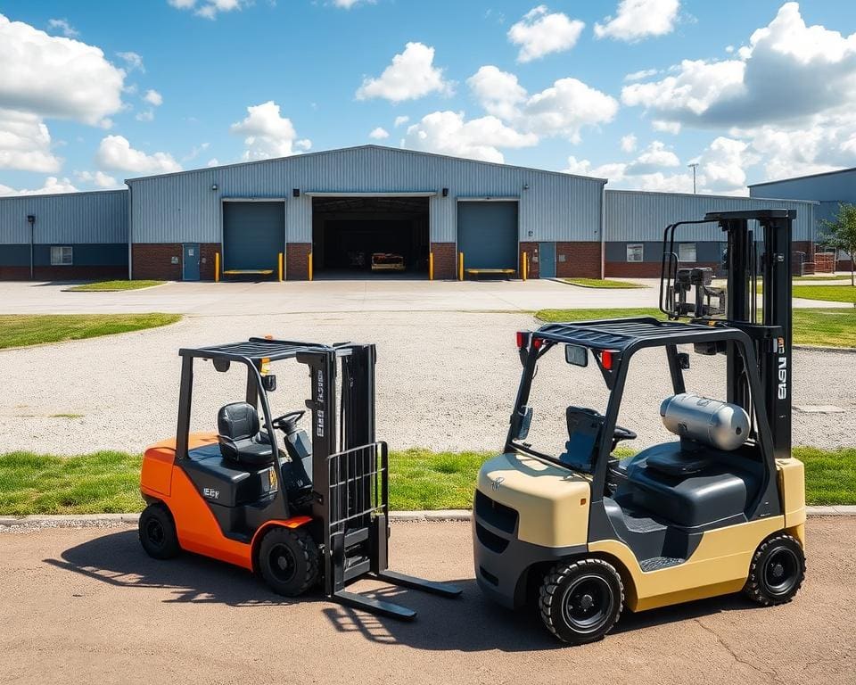 Wanneer zijn diesel en LPG heftrucks geschikt voor buiten?