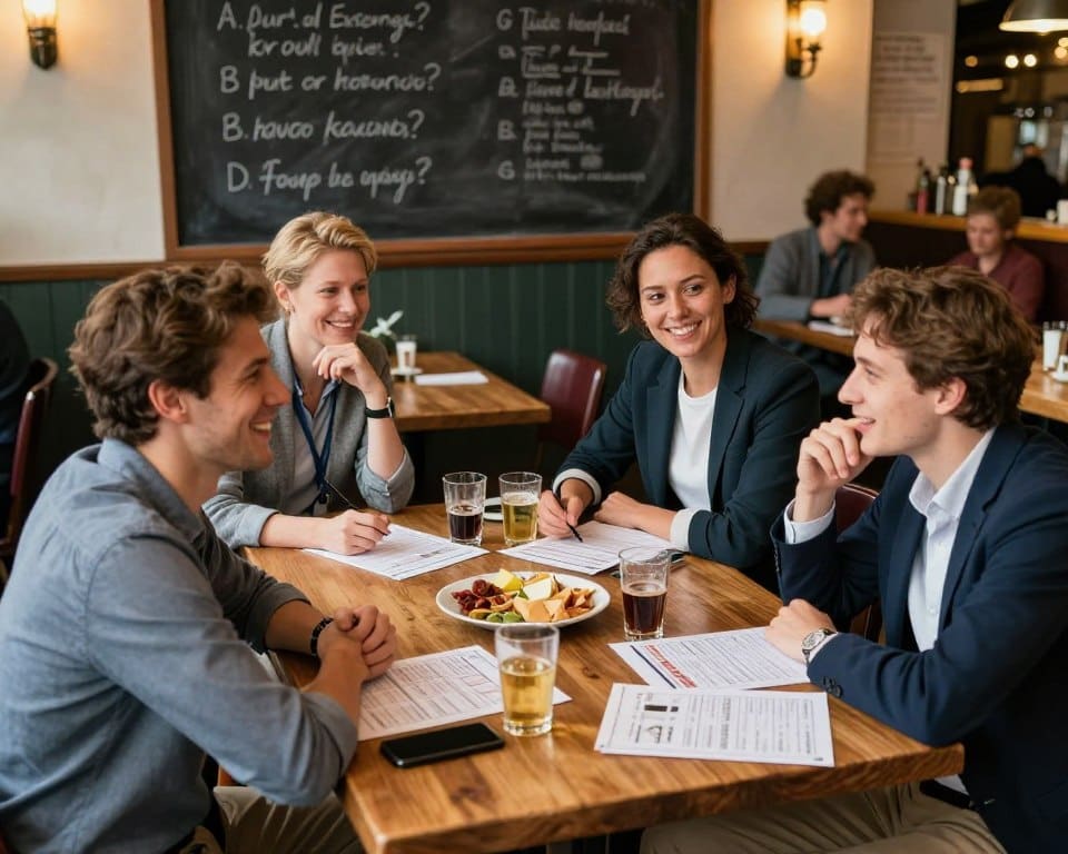 Wat maakt een bedrijfsuitje pubquiz ideaal voor teambuilding?
