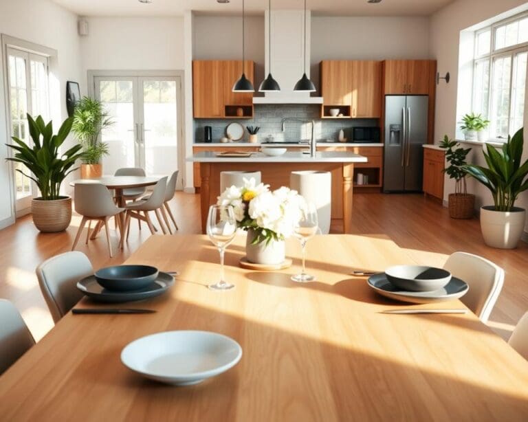 Welke eettafel past het best bij een open woonkeuken?