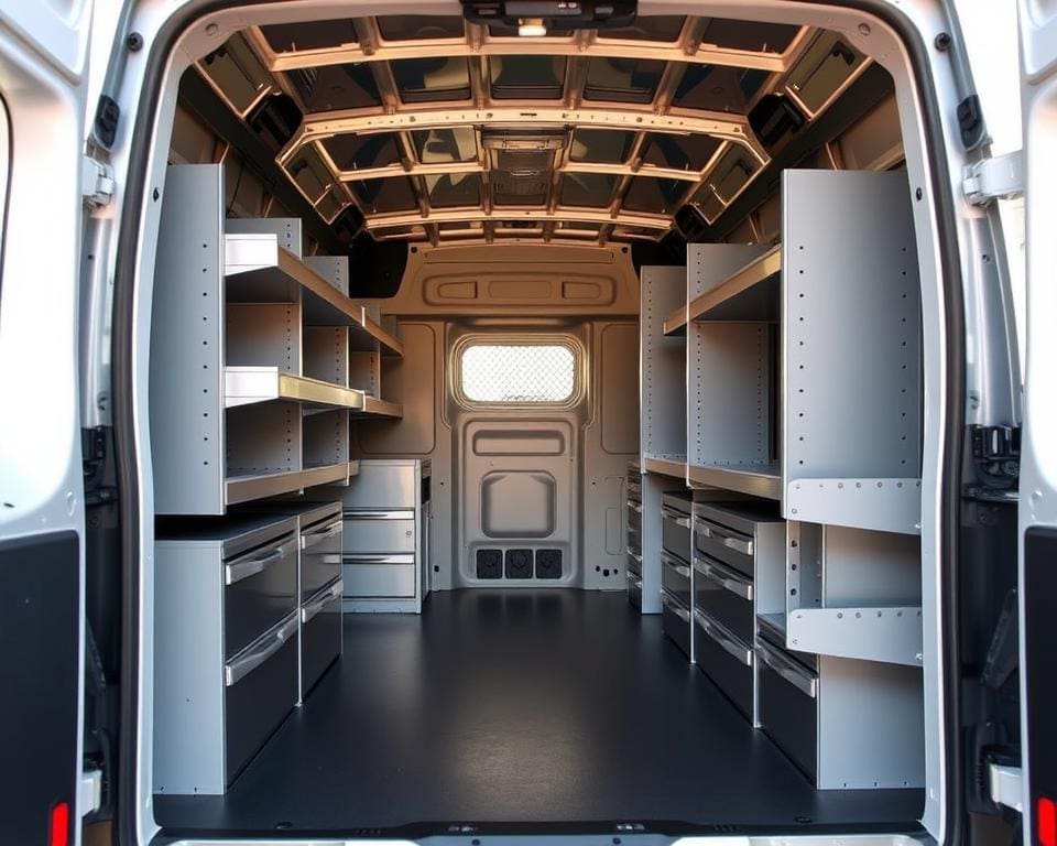 modulaire bedrijfswageninrichting door Technolam