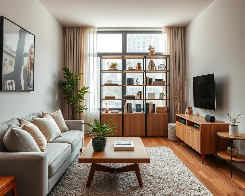 kleine woonkamer inrichten