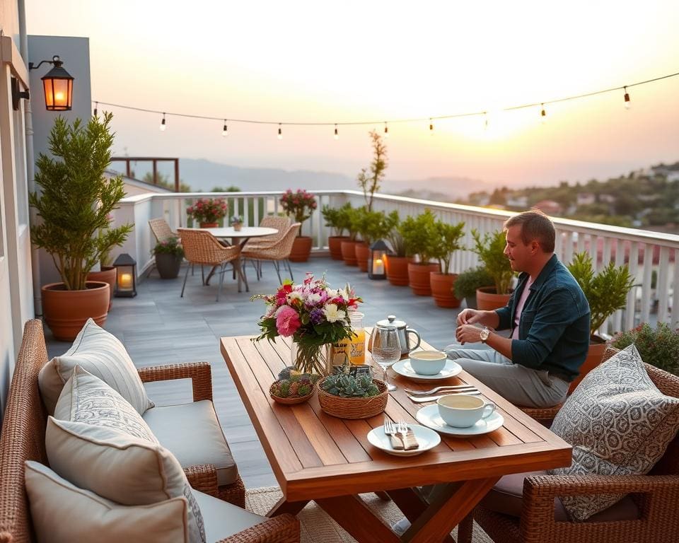 terras inrichten
