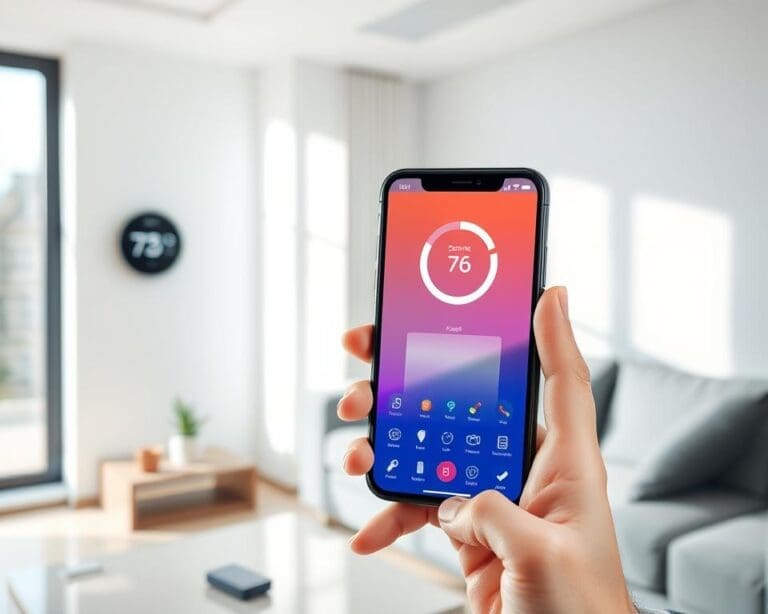 slimme thermostaat smartphone