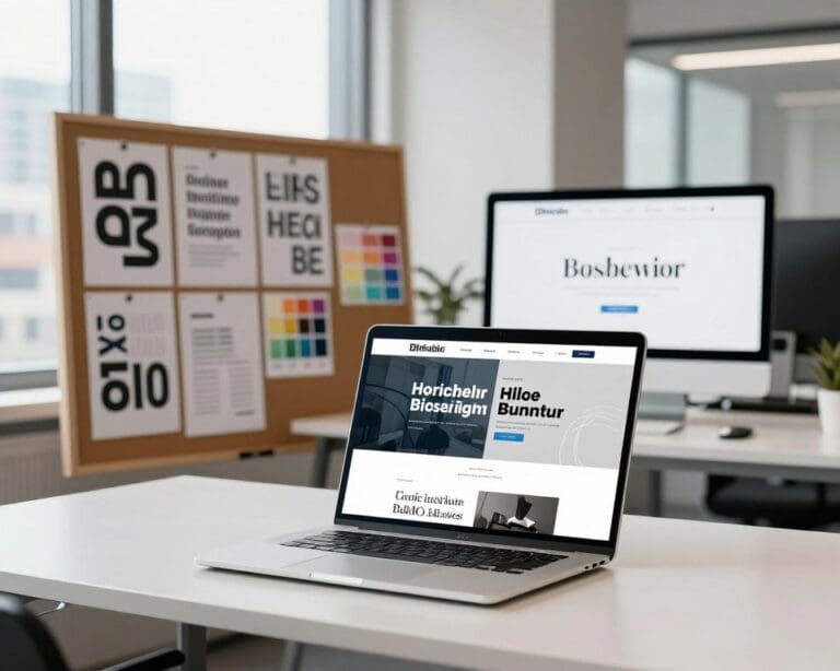 website typografie